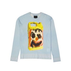 Givenchy Blue Silk Men's Sweatshirt